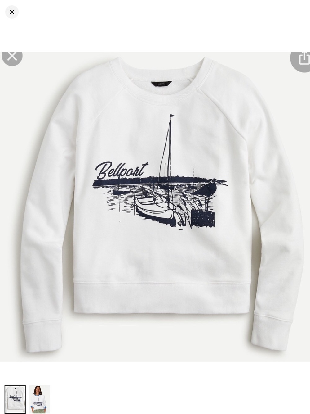 J. Crew Bellport sweatshirt in original cotton terry
